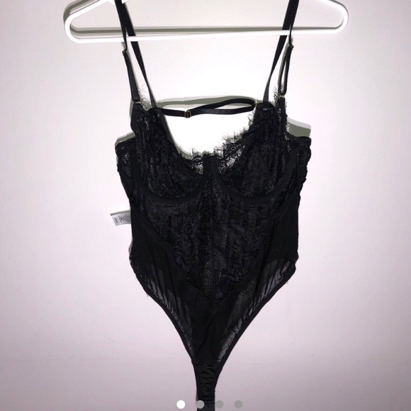 Black lace bodysuit